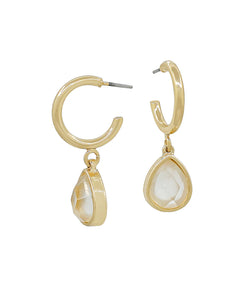 Gold Teardrop Dangle Earrings