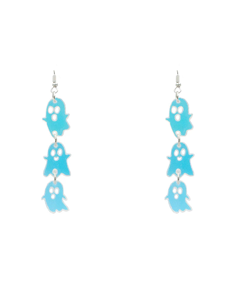 Tiered Clear Ghost Earrings