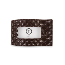 Load image into Gallery viewer, Medium Teleties Quilted Flat Rectangle Hair Clip - Truly Taupe