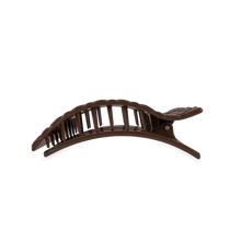 Load image into Gallery viewer, Medium Teleties Quilted Flat Rectangle Hair Clip - Truly Taupe