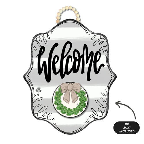 DK Designs Door Hanger - Stripe Bloom 