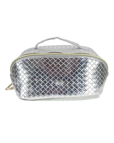 Grace & Lace Makeup Bag - Silver