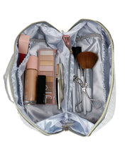 Load image into Gallery viewer, Grace &amp; Lace Makeup Bag - Silver