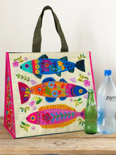 Load image into Gallery viewer, Natural Life Insulated Cooler Tote - Fish