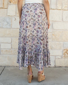 Grace & Lace Mesh Maxi Skirt - Floral