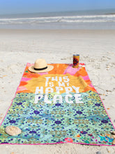 Load image into Gallery viewer, Natural Life - Yoga / Beach Towel - Happy Place