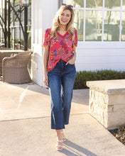 Load image into Gallery viewer, Grace &amp; Lace Mixed Print Floral Top - Mixed Floral