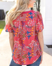 Load image into Gallery viewer, Grace &amp; Lace Mixed Print Floral Top - Mixed Floral