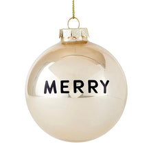 Load image into Gallery viewer, Glass Ornament Set - Merry &amp; Trees