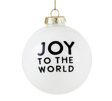 Load image into Gallery viewer, Glass Ornament Set - Joy To The World + Houses