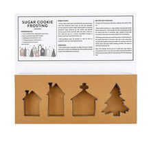 Load image into Gallery viewer, Christmas Village Cookie Cutter Book Box - Set of 4