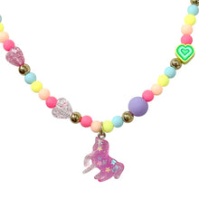 Load image into Gallery viewer, Unicorn Rainbow Necklace &amp; Bracelet Set