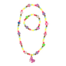 Load image into Gallery viewer, Unicorn Rainbow Necklace &amp; Bracelet Set