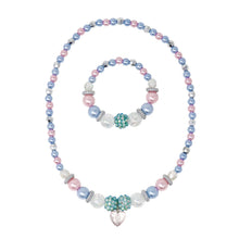 Load image into Gallery viewer, Blue Ice Princess Necklace &amp; Bracelet Set