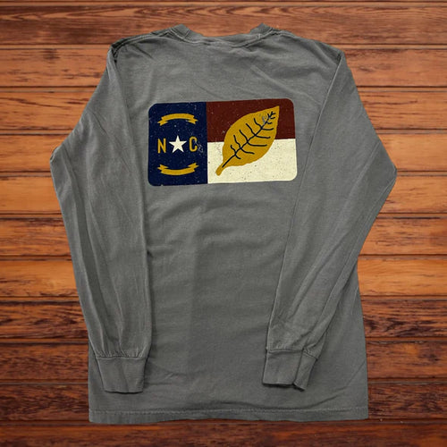 Bella Cotton NC Tobacco Flag Long Sleeve Tee