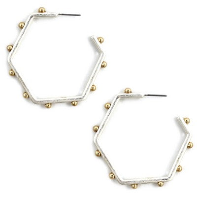 Meghan Browne Nina Earring - Gold Silver