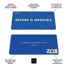 Load image into Gallery viewer, ZOX Interactive Bible Verse Bracelets - Nothing is Impossible