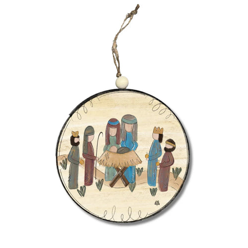 DK Designs Ornament - Circle Nativity