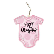 DK Designs Ornament - Pink Baby's First Christmas