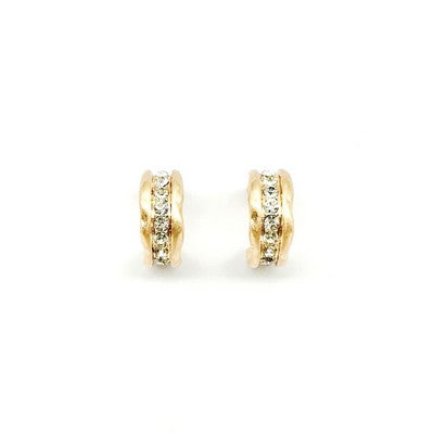 Meghan Browne Oma Earring - Gold Clear