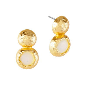 Meghan Browne Ona Earring - Gold Clear