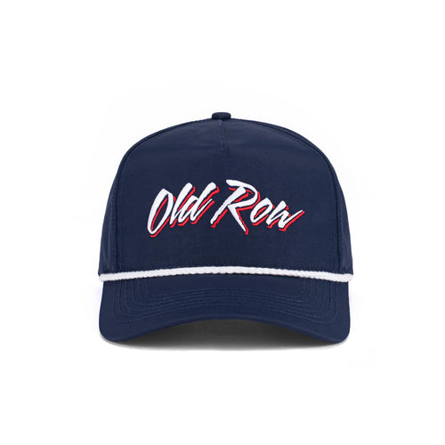 Old Row Script Nylon Rope Hat - Navy