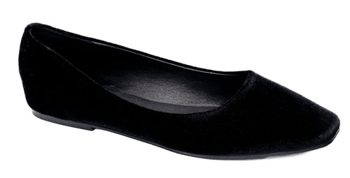 Corky's Over It Ballet Flats - Black Velvet