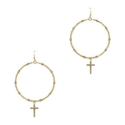 Meghan Browne Pax Earring - Hematite
