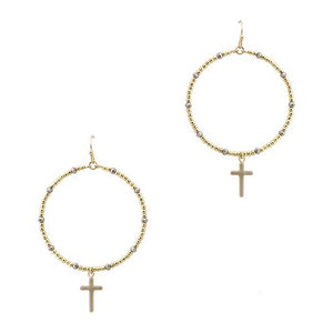 Meghan Browne Pax Earring - Hematite