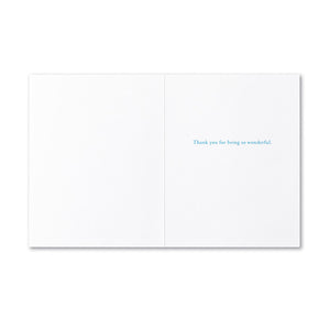 "There Is A Magic About You That Is All Your Own" Thank You Card