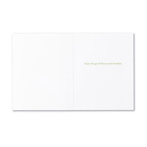 "Live In The Sunshine, Swim The Sea, Drink The Wild Air..." Birthday Card