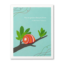 Load image into Gallery viewer, &quot;You Are Greater Than You Know&quot; Encouragement Card