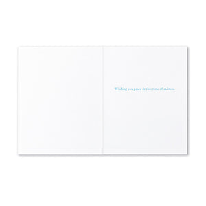 "There Is Nothing That Can Equal The Treasure Of So Many Shared Memories" Sympathy Card