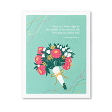 Load image into Gallery viewer, &quot;...Love Gives Us A Fairy Tale&quot; Wedding Card