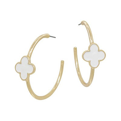 Meghan Browne Piper Earring - White