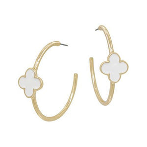 Meghan Browne Piper Earring - White