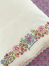 Load image into Gallery viewer, Natural Life Embroidered Pillow Case - So Loved