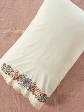 Load image into Gallery viewer, Natural Life Embroidered Pillow Case - So Loved