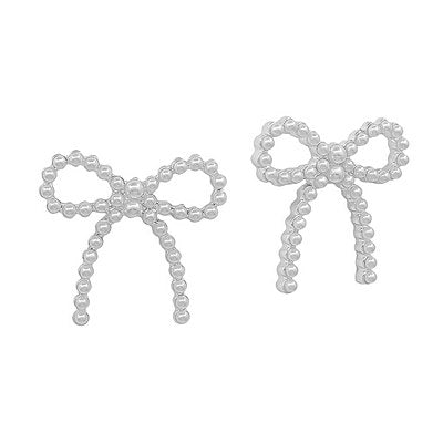 Meghan Browne Priss Earring - Silver Pearl
