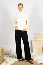 Load image into Gallery viewer, Inez Cowl Neck Long Sleeve Top - Eggshell