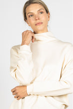 Load image into Gallery viewer, Inez Cowl Neck Long Sleeve Top - Eggshell