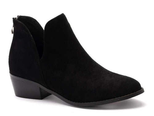 Corky's Vanish Booties - Black Suede