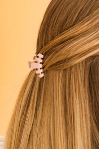 Tiny Teleties Hair Clip - Pearly Pink