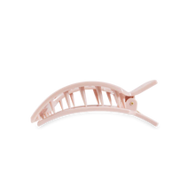 Load image into Gallery viewer, Medium Teleties Flat Square Hair Clip - Pearly Pink