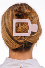 Load image into Gallery viewer, Medium Teleties Flat Square Hair Clip - Pearly Pink