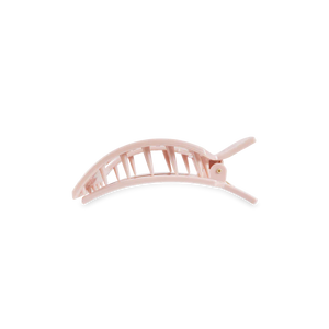 Small Teleties Flat Square Hair Clip - Pearly Pink
