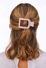 Load image into Gallery viewer, Small Teleties Flat Square Hair Clip - Pearly Pink