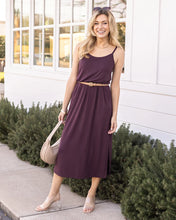 Load image into Gallery viewer, Grace &amp; Lace Pocketed Blouson Dress - Italian Fig