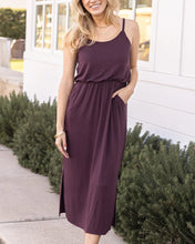 Load image into Gallery viewer, Grace &amp; Lace Pocketed Blouson Dress - Italian Fig