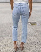 Load image into Gallery viewer, Grace &amp; Lace Premium Denim High Waisted Mom Jean Distressed Light Mid Wash